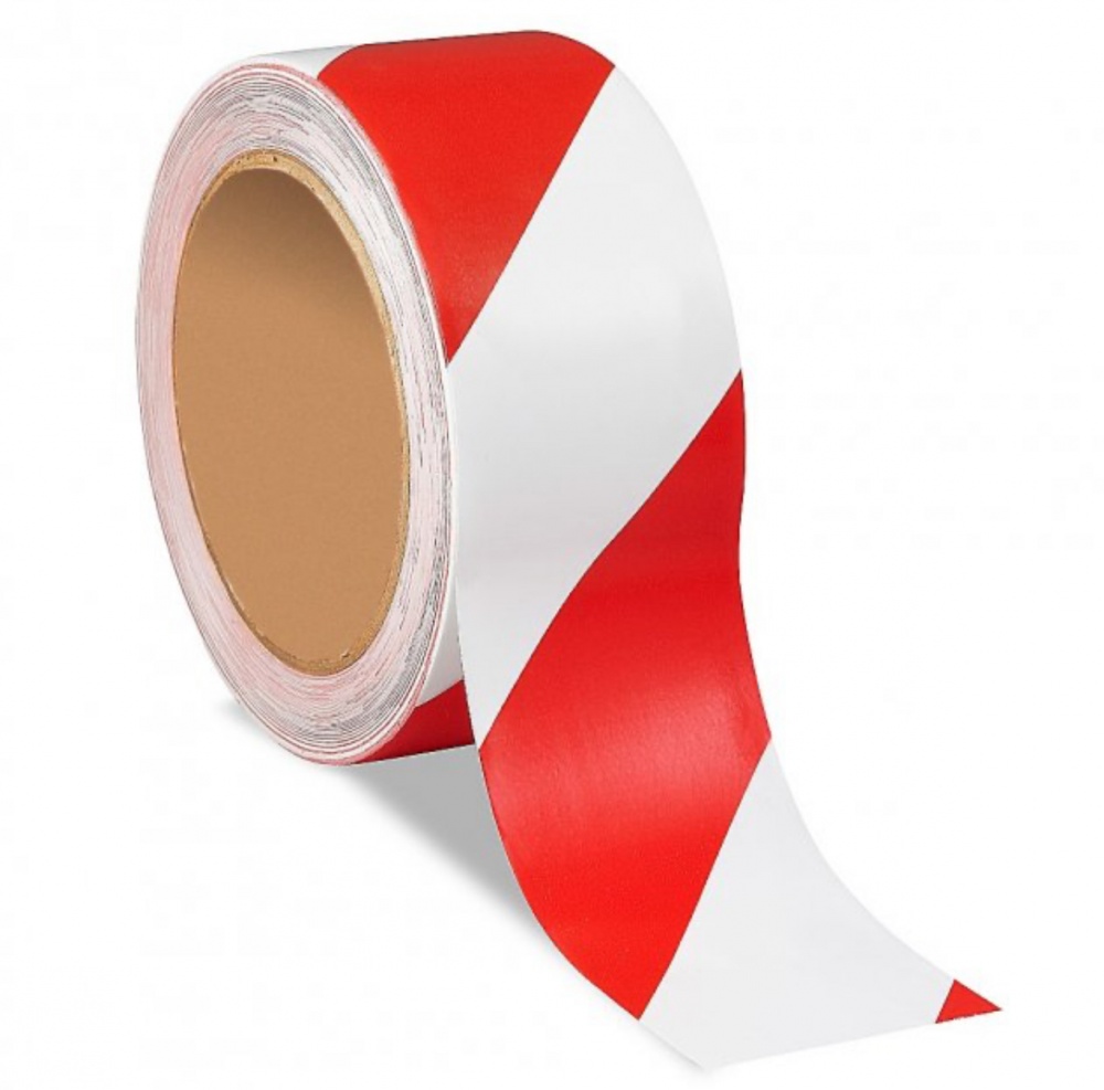 Оградительная сигнальная лента 75 мм 30 мкм 100 м