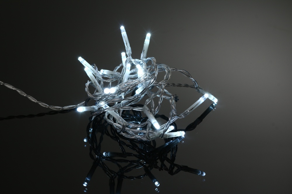 Электрогирлянда линейная Koopman встроенный светодиод (LED) 20 ламп 2 м (AX9800020)