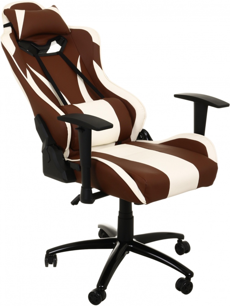 Крісло ігрове Центр Меблів Тобі ALB225 коричнево-бежевий