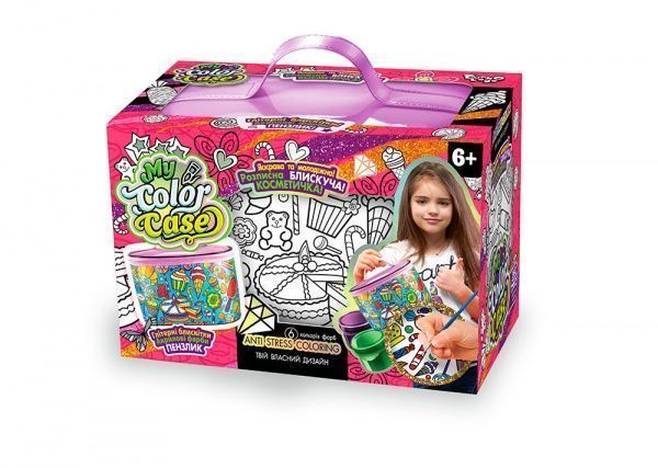 Игровой набор Danko Toys My Color Case косметичка-раскраска укр. № 2 Пирожные CОC-01-02U