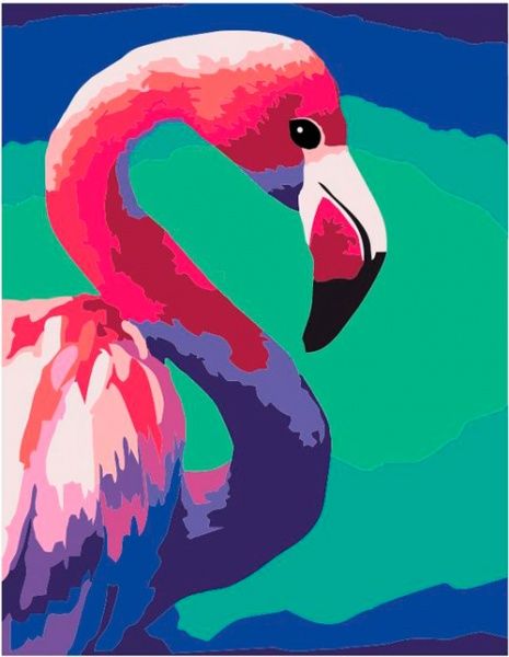 Картина за номерами Pink flamingo Rosa Start 