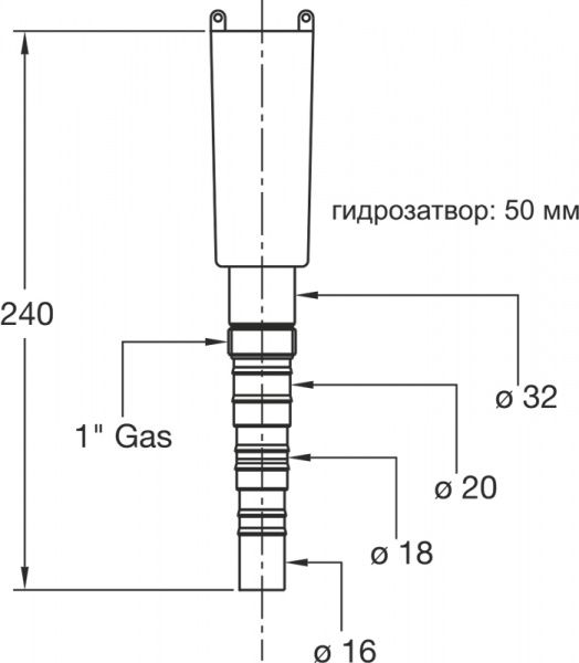 Сифон к кондиционеру Bonomini WALLTRAP сифон универсальный, гидрозатвор 7830UN32B0