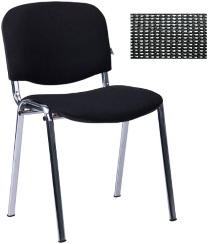 Стул AMF Art Metal Furniture Iso хром А-14 серо-черный 