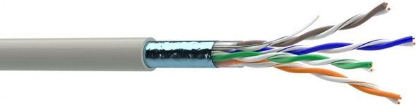 Кабель компьютерный монолит Одескабель FTP КПВЭ-ВП cat.5E 4x2х0,51 медь 