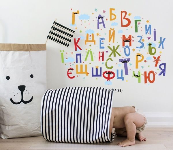 Декоративная наклейка Design stickers Азбука 59.4x42 см