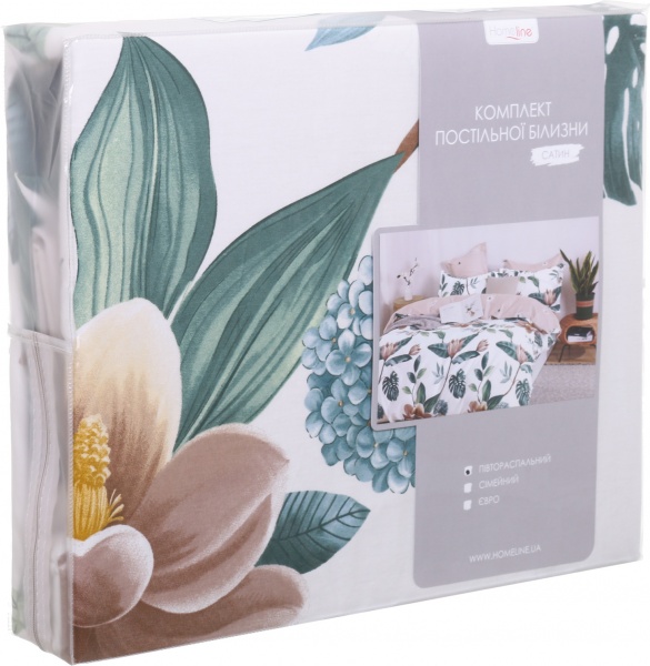 Комплект постільної білизни Лотос 1,5 бежевий Homeline 