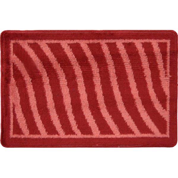 Коврик для ванной комнаты Dariana Волна 40х60 красный