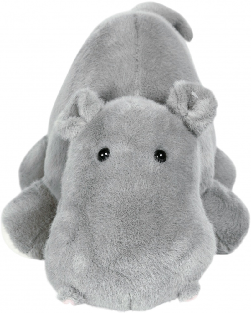 Мягкая игрушка HW Plush Paws Бегемот 33 см 7040 серый HF11394 13'