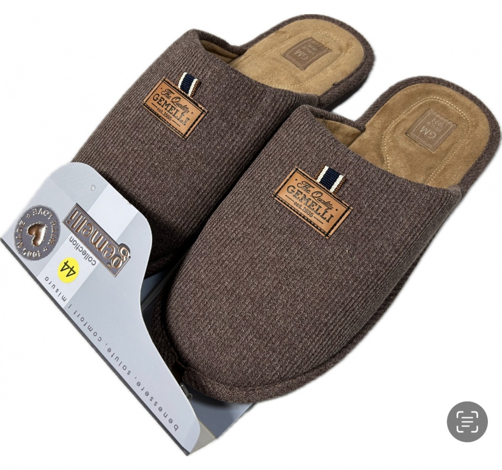 Капці домашні Gemelli Селім р.42 коричневий