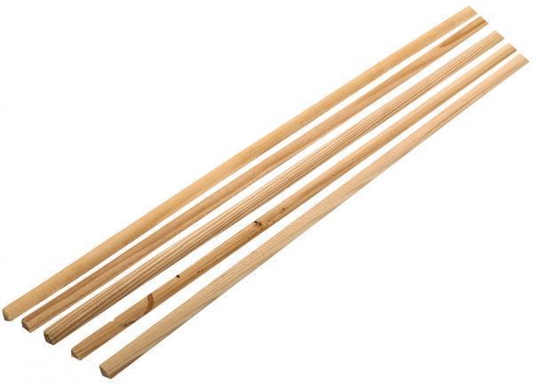 Штапик радиальный внутренний 9х9х1600 мм сосна (5 шт.)