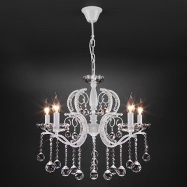 Люстра підвісна Strotskis Brezza 5x60 Вт E14 білий 10107/5 