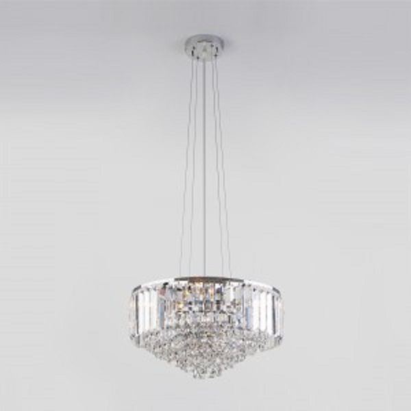 Люстра подвесная Strotskis Torreta 5x60 Вт E14 хром 10105/5 