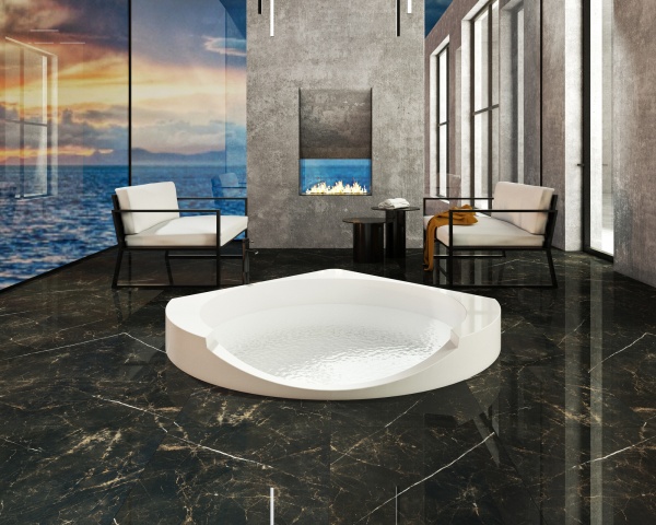 Плитка EcoCeramic VERDI NEGRO 60х120 