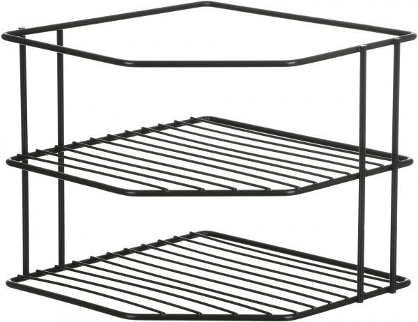 Полиця кутова 198x232x238 мм чорний