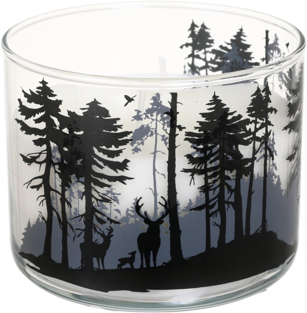Свеча ароматическая Pako-If в стекле Снежный лес 100х80 мм