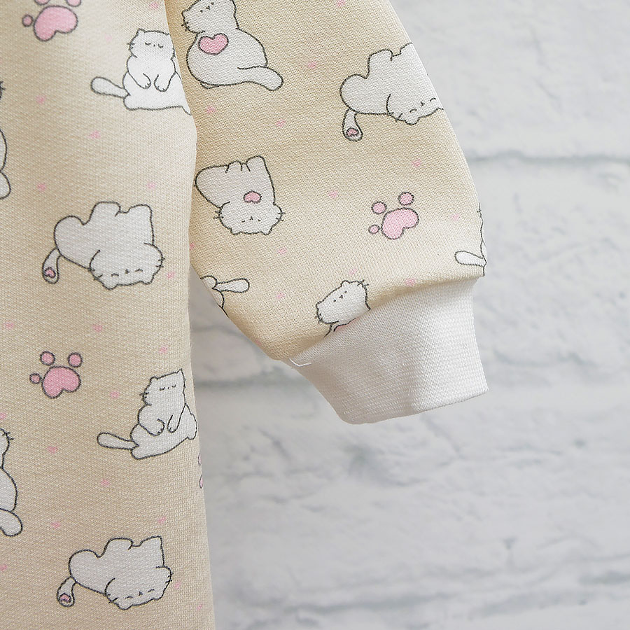 Комбинезон унисекс Blanka Котики р.56-62 бежевый 110902