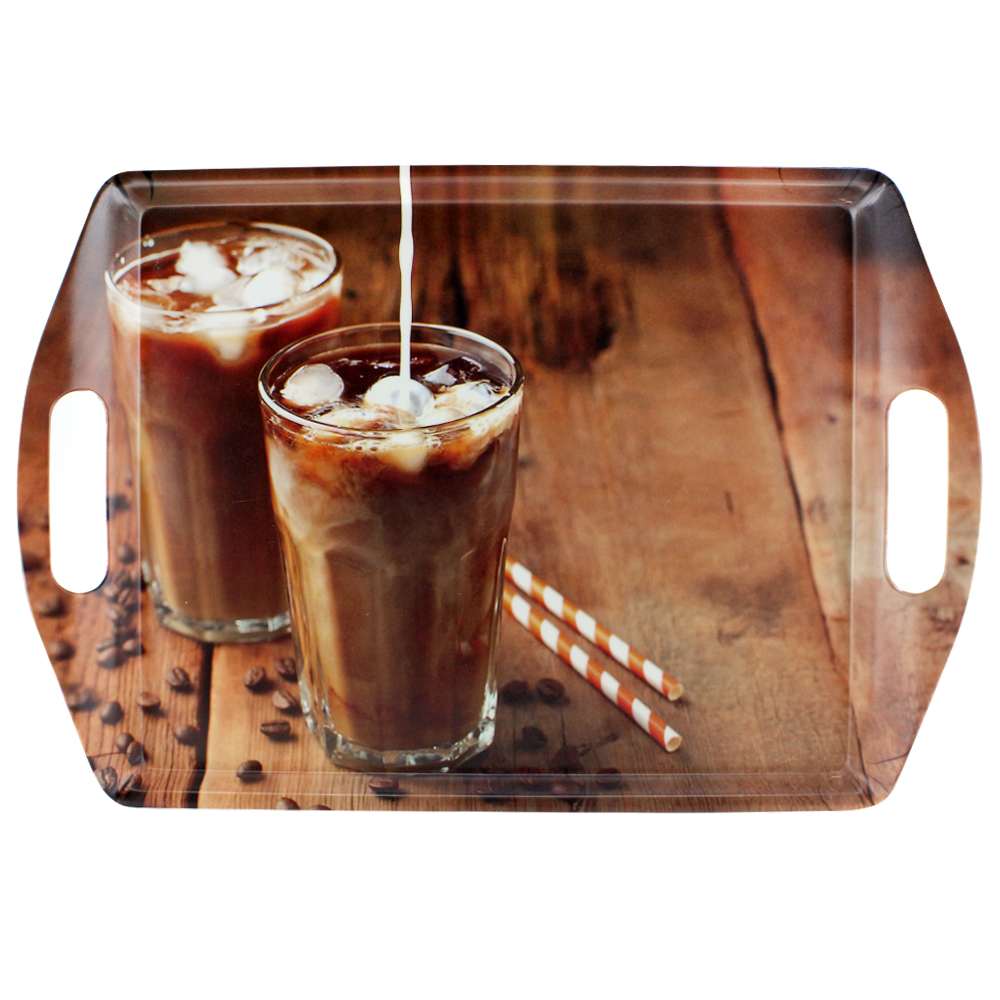 Поднос Arino Ice Coffee 45x31x4 см прямоугольный 74655