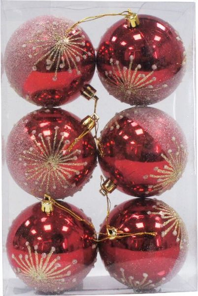 Набор игрушек Звезда d80 мм 6 шт./уп. 