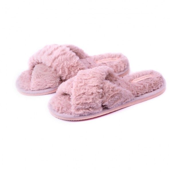 Капці домашні Twins HS хутрянi перехрест р. 36/37 рожевий 