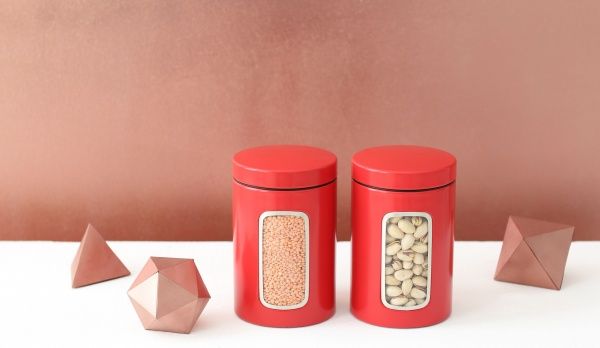 Банка Canisters 1,4 л красная Brabantia