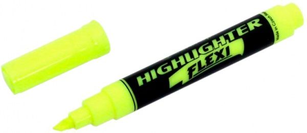 Маркер текстовый Centropen Fax 1-4.6 мм 8542/05 желтый 