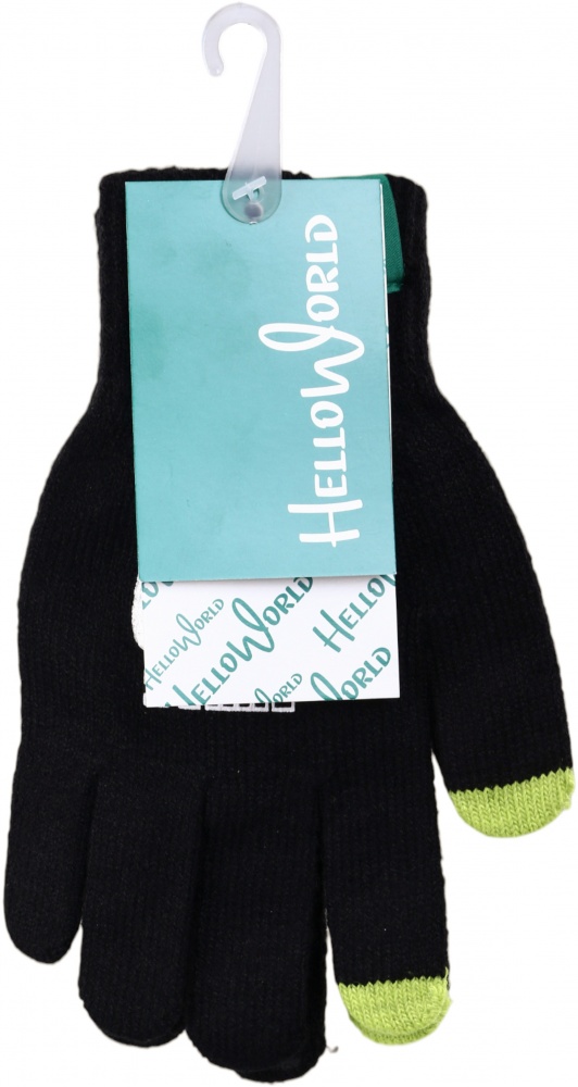 Рукавицы HW для мальчиков р.14 /черный