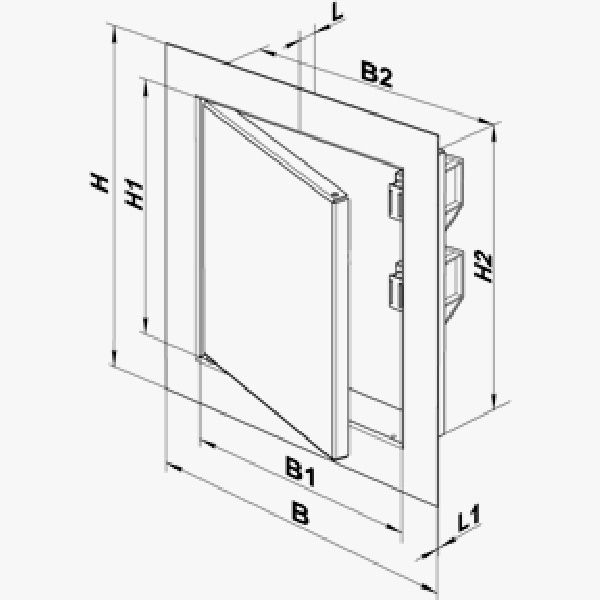 Дверцята ревізійні Домовент ДМЗ 150x150