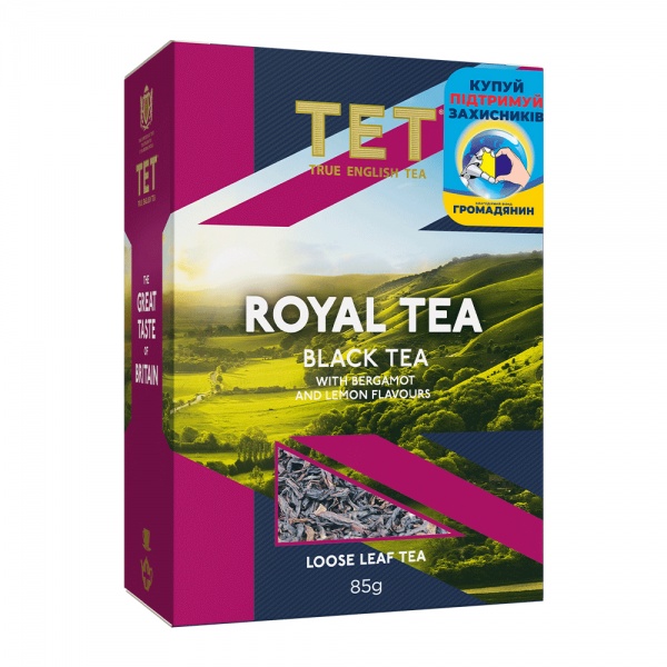 Чай черный ТЕТ с ароматом лимона и бергамота 85 г 