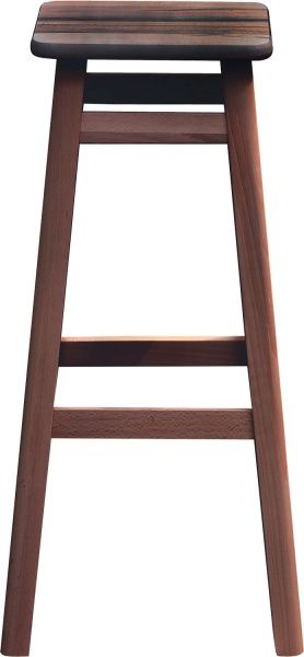 Табурет барный тонований під лак коричневый 