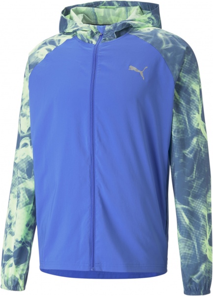 Ветровка Puma RUN FAVORITE AOP WOVEN JACKET 52338992 р.L голубой