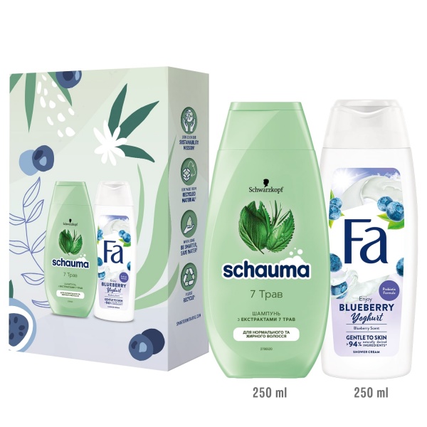 Набір подарунковий для жінок Fa Herbal & Blueberry