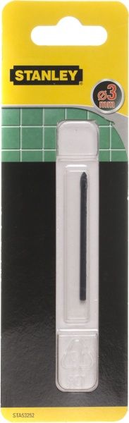 Сверло по плитке Stanley 3x134 мм STA53217