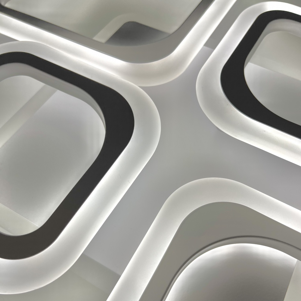 Люстра світлодіодна Luminaria 90 Вт LED-модуль білий OVAL RGB 90W 5S WHITE