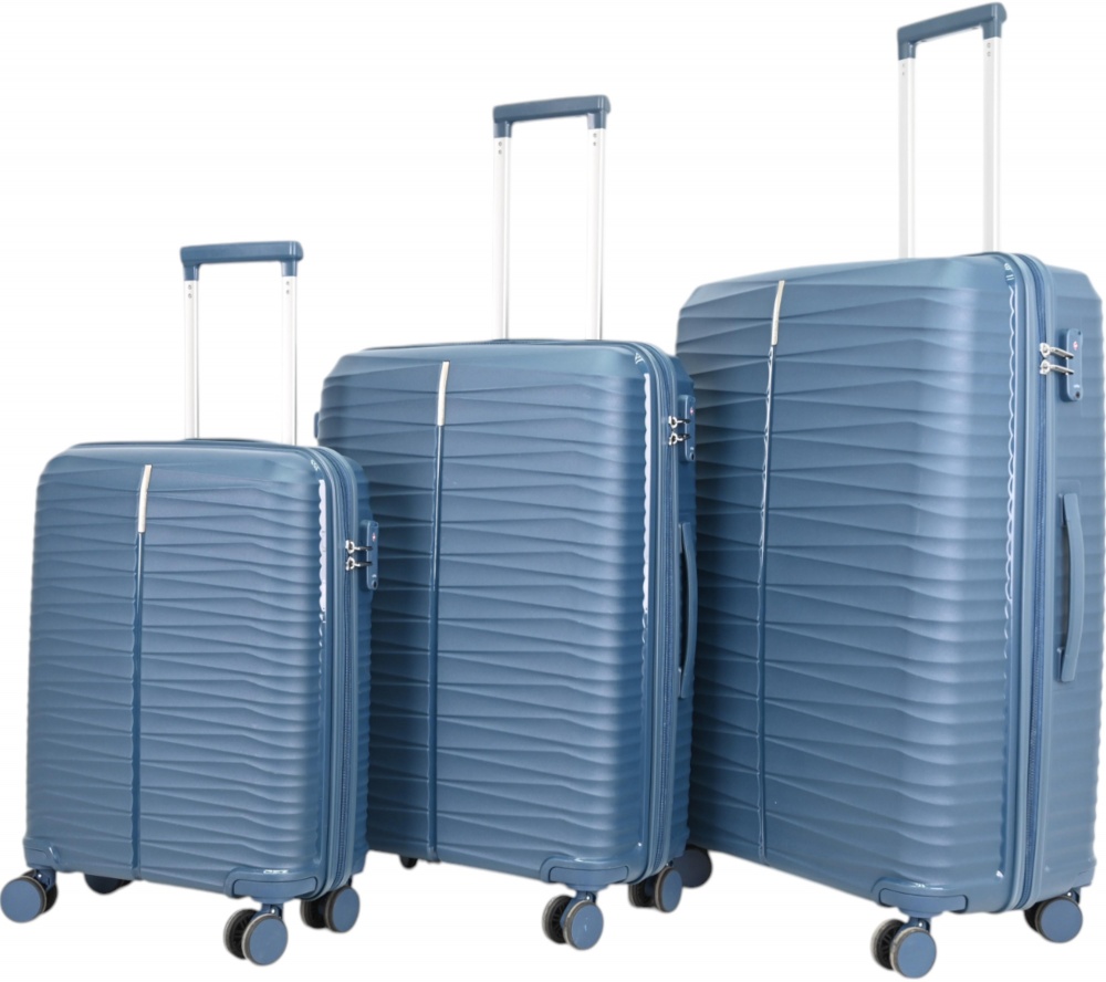 Чемодан Compass MS-2691 62 л синий 45,5x25x67 см M