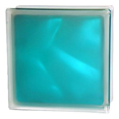 Стеклоблок бирюзовый 190х190х80 мм