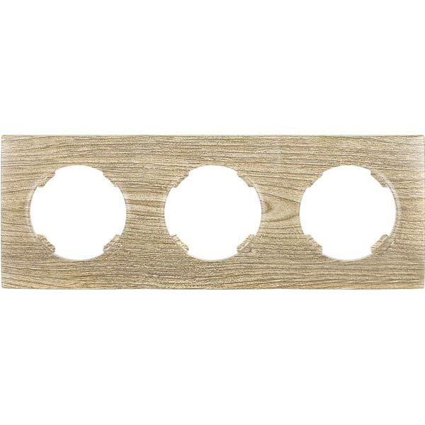 Рамка трехместная HausMark Bela горизонтальная винтажный серый SNG-FRP.RD20G3-5/Oak-vintage-g