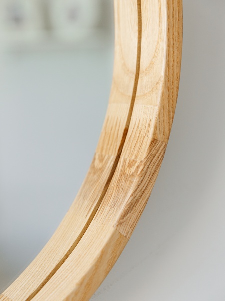 Зеркало настенное Luxury Wood Freedom Slim ясень натуральный 500x800 мм 