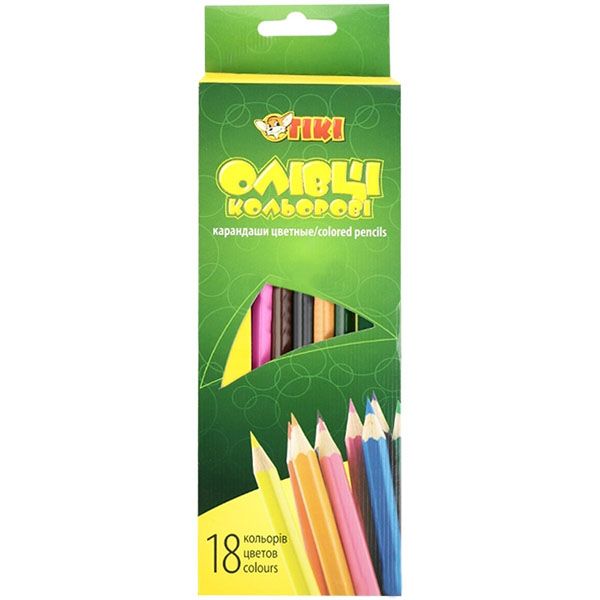 Олівці кольорові 51605-TK 18 шт. Тікі