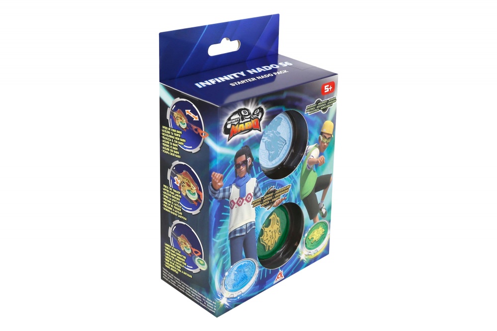 Ігровий набір Infinity Nado VI Starter Nado Pack Gold Warrior Phoenix, Lighting Leopard Золотий Воїн Фенік