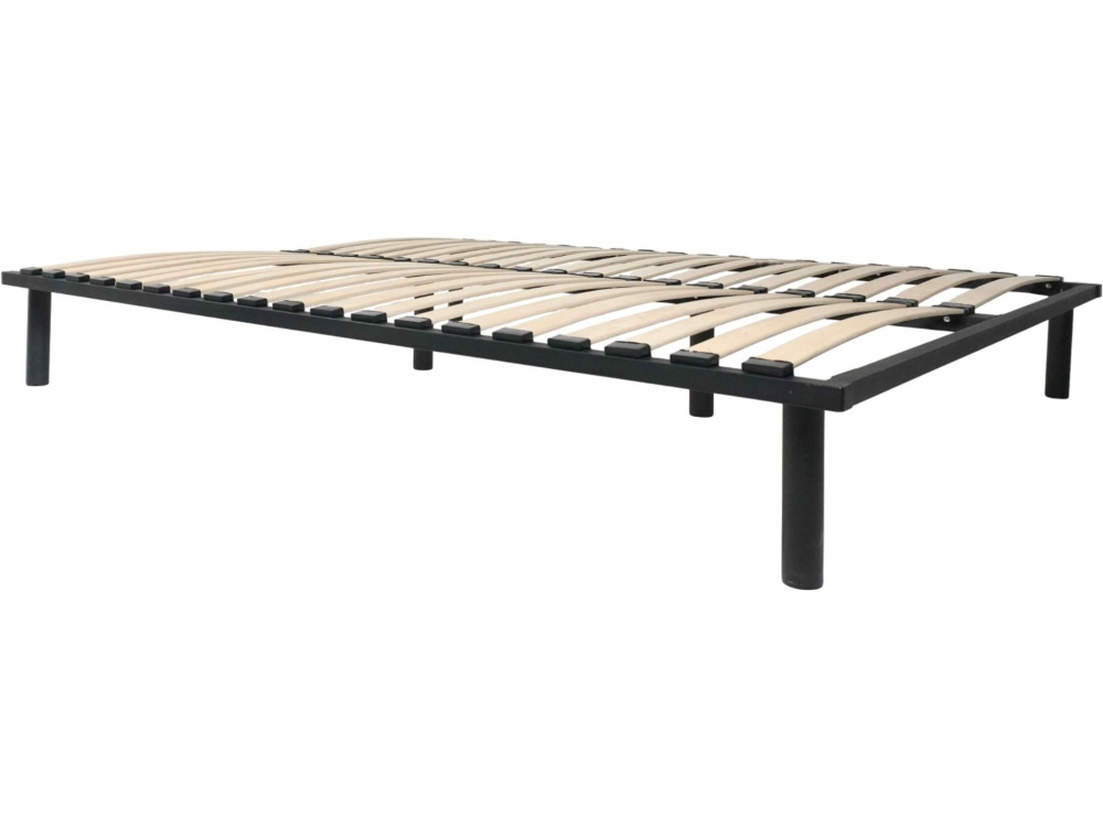 Каркас для кровати TWINSANN бук/металл 160x200 черный