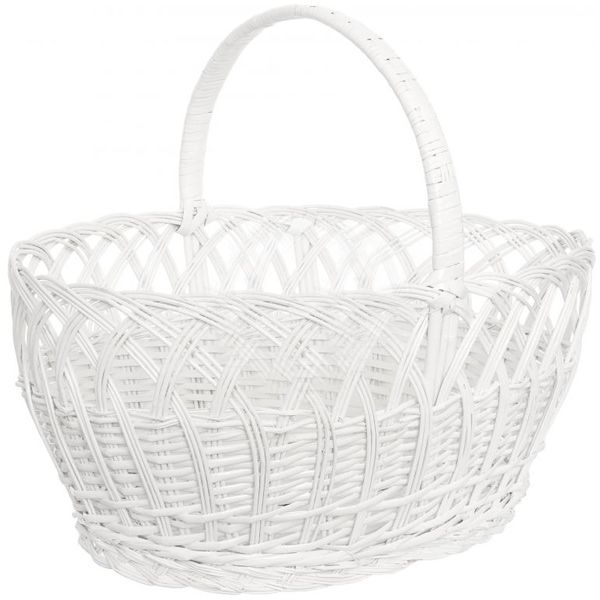 Корзина плетеная 44х35х41 см 1366 белая