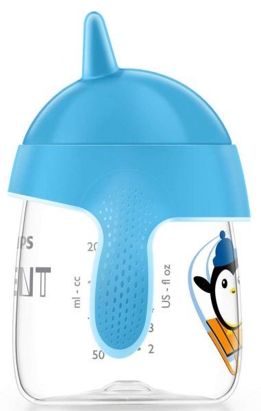 Поильник-непроливайка Philips Avent с носиком голубой 260мл 12 мес+ SCF753/05