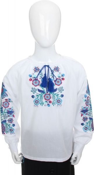 Вышиванка детская Эдельвика р.146 белый 106-19/09 