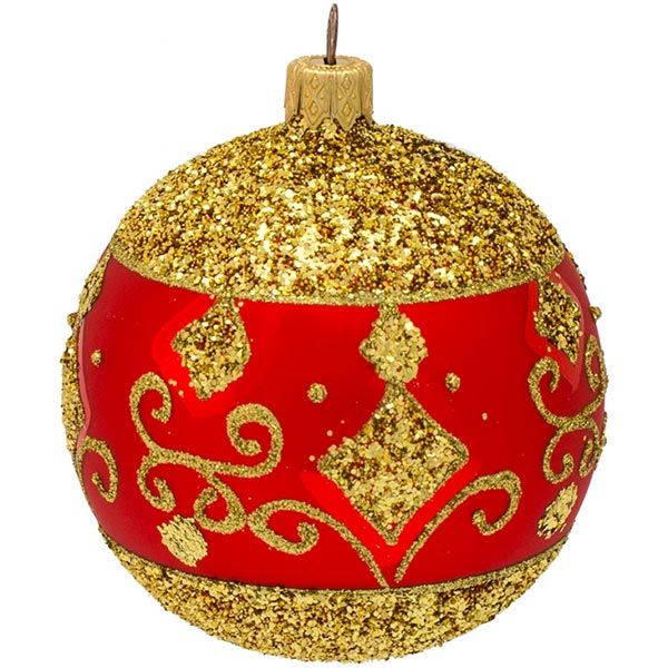Шарик новогодний 2628-3 80 мм