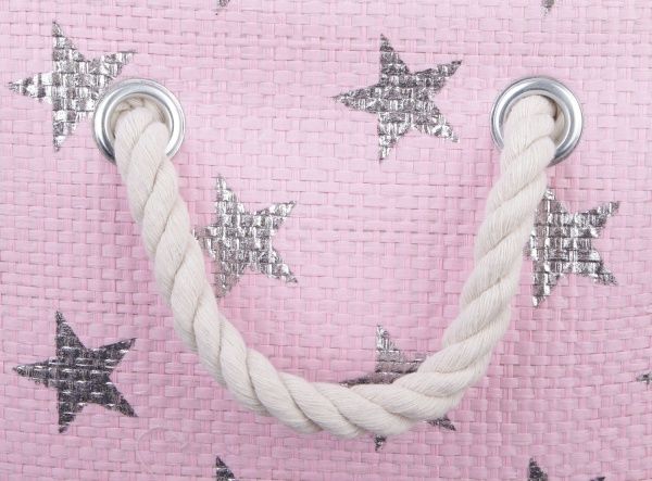 Кошик з ручками Stars 38х26х22 см рожевий