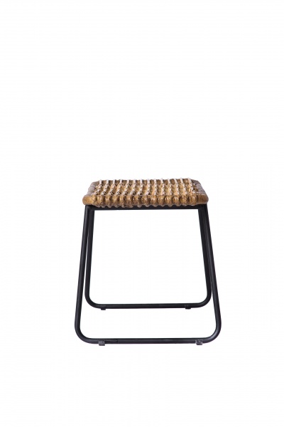 Кресло ротанговое Cruzo + табурет Конни 82x78x100 см натуральный 