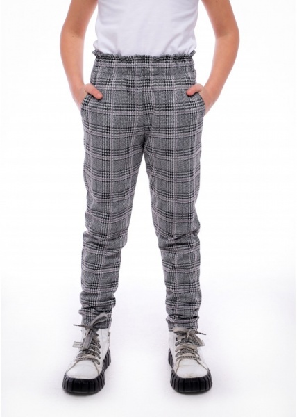 Брюки школьные Vidoli G-22157W р.140 серый 