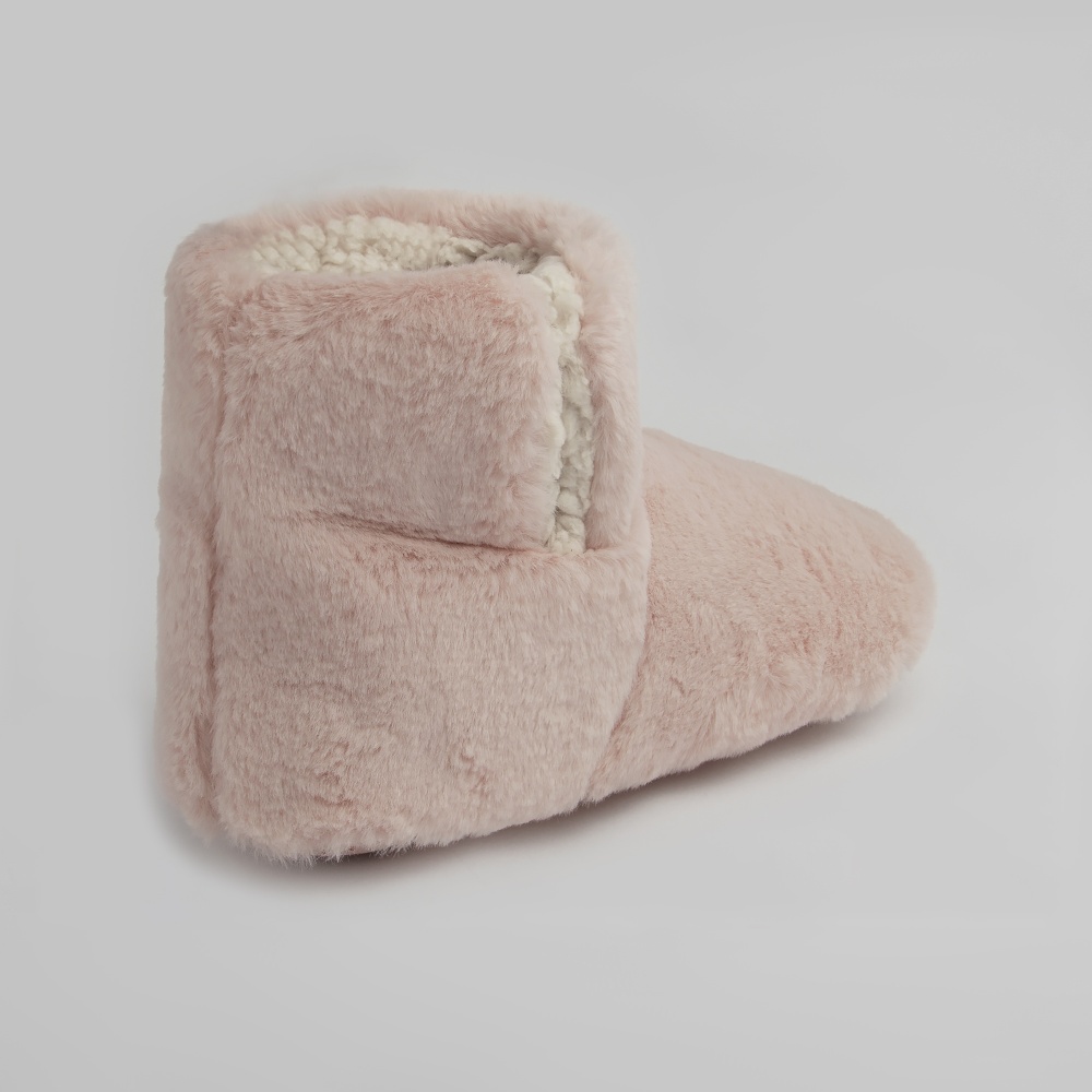 Тапки домашние Twins меховые с разрезом р.40 светло-розовый