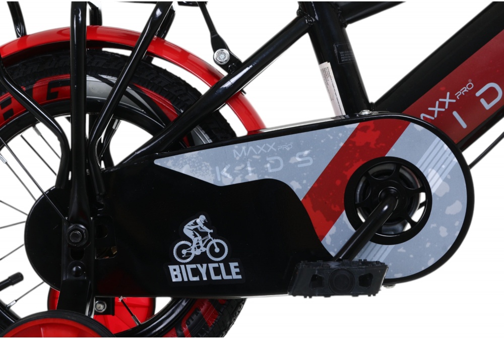 Велосипед детский MaxxPro kids 12' KQ-14 черно-красный