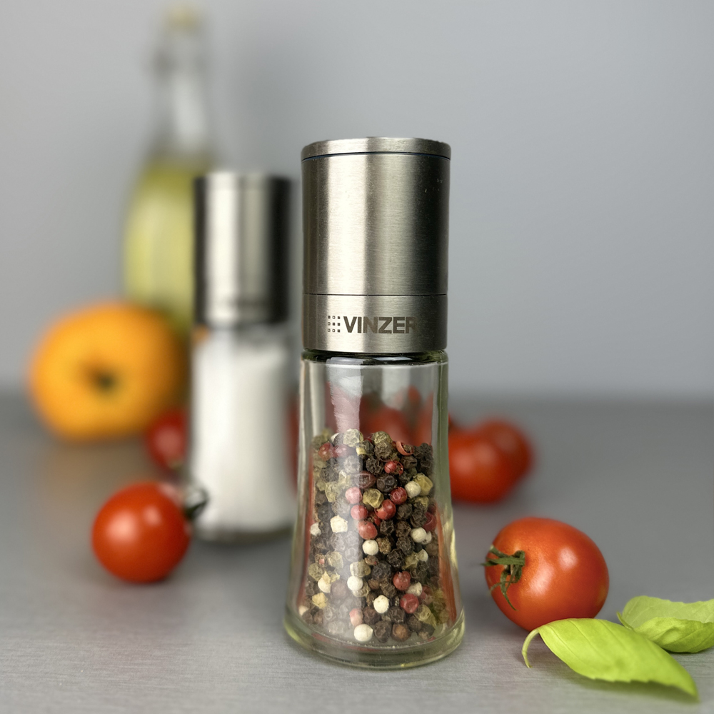 Мельница для соли и перца Vinzer 70 мл 50592
